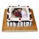 Black Forest Photo Cake Square ব্ল্যাক ফরেস্ট ছবির কেক 500 gm