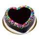 Heart Shaped Chocolate Cake With Gems চকোলেট কেক 500 gm